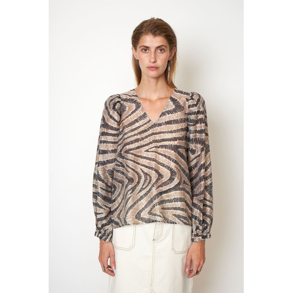 Second Female Lilly blouse Skjorter og bluser Humus