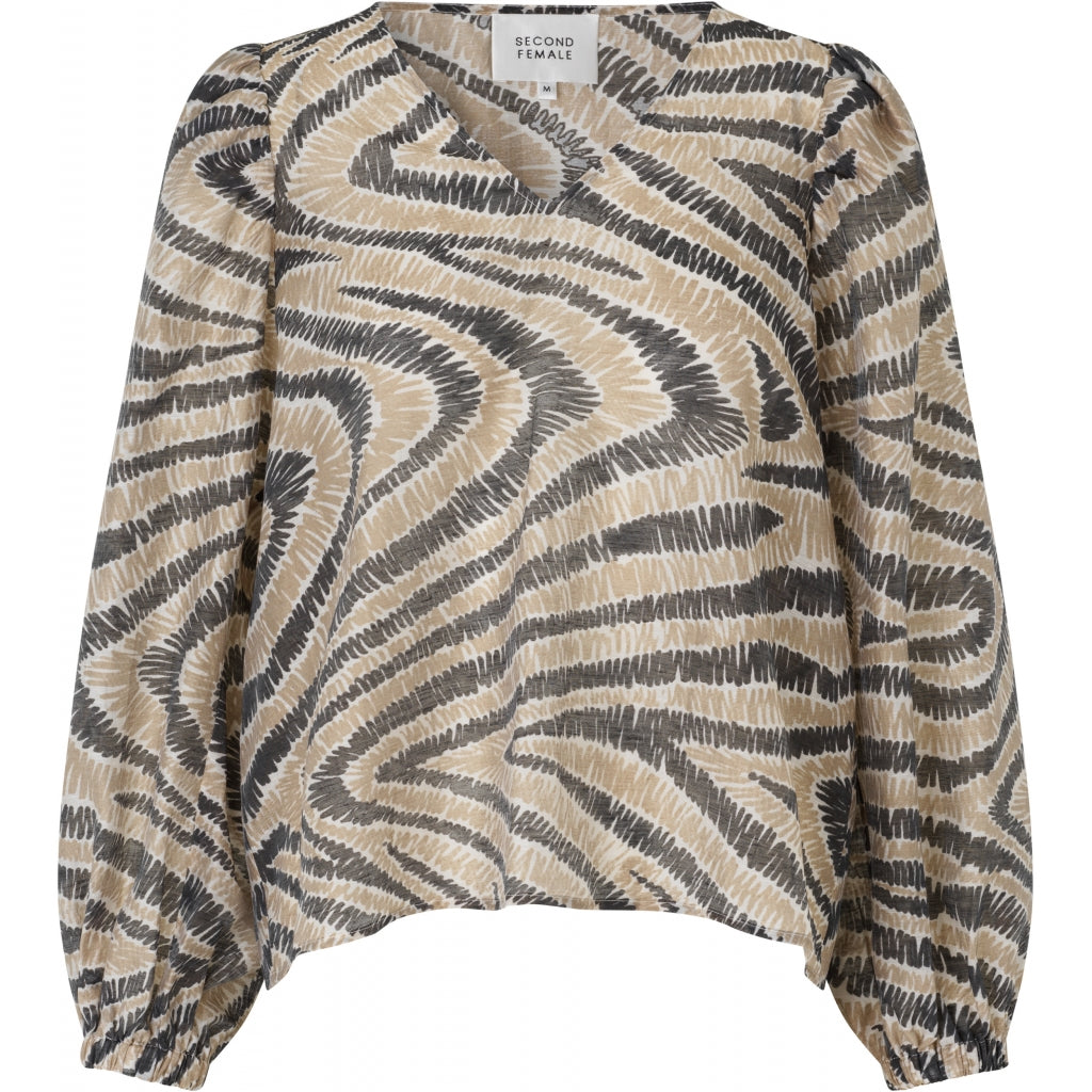 Second Female Lilly blouse Skjorter og bluser Humus