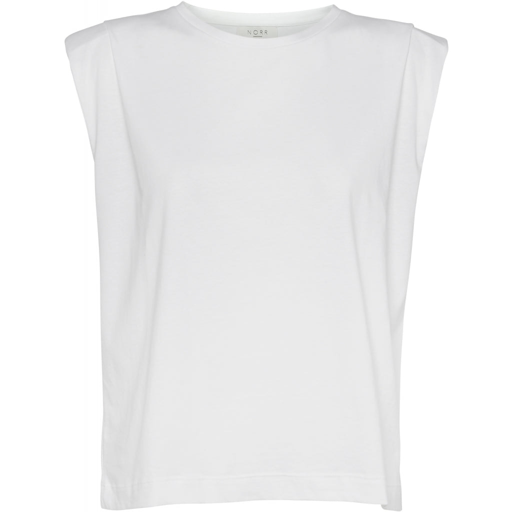 NORR London padded tee Toppe og t-shirts White