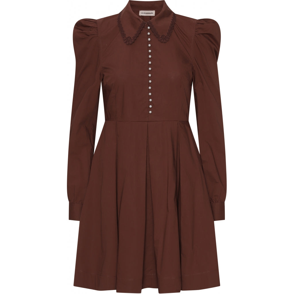 Custommade Lucy dress Dress Rum raisin brown
