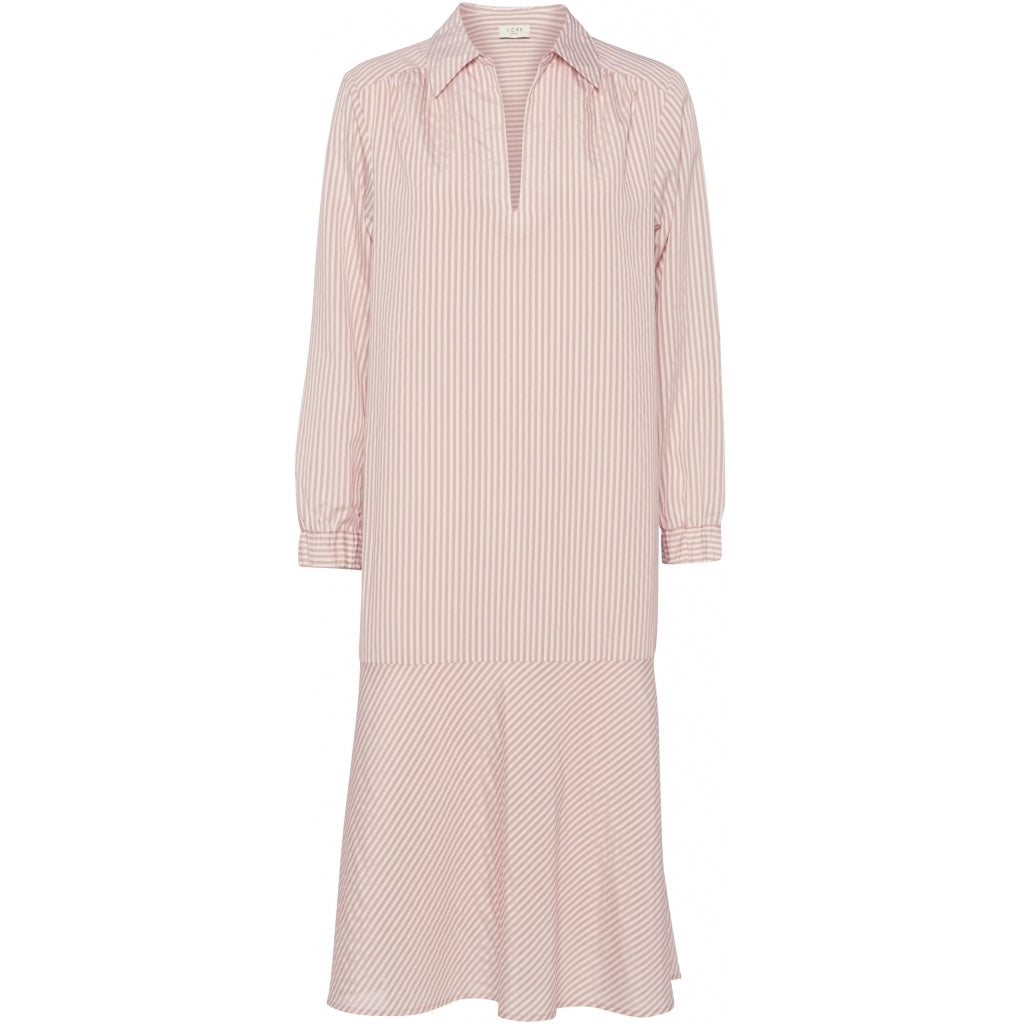 NORR Madera dress Dress White with rose stripe