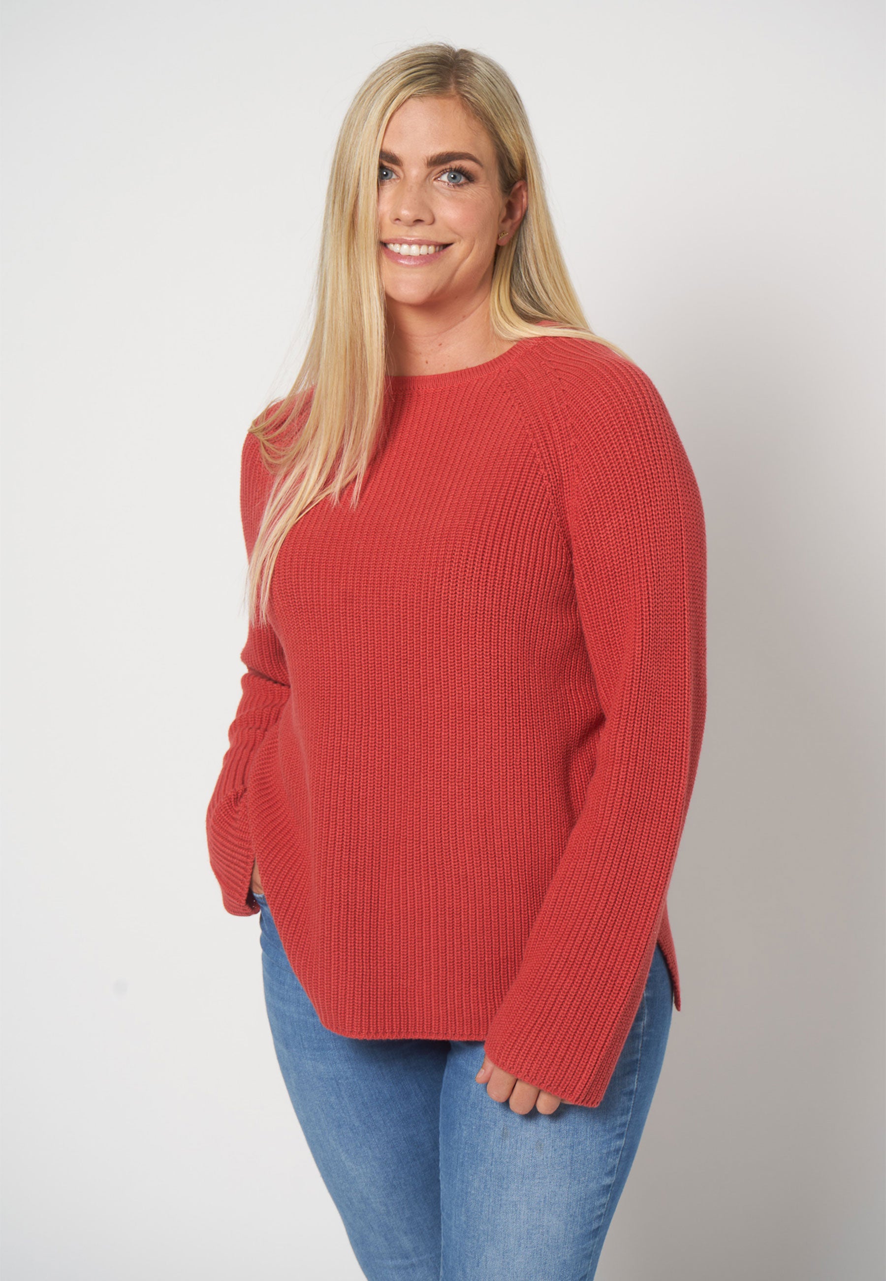 Lind Malene Knit Pullover 500 Burnt tegl