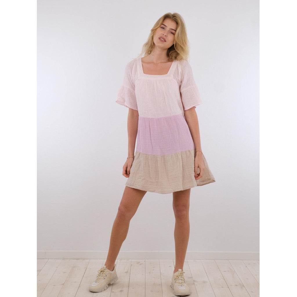 Neo Noir Mallory gauze dress Dress Rose
