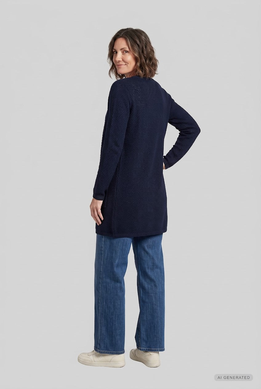Lind Marie Knit Cardigan 611 Palco-navy