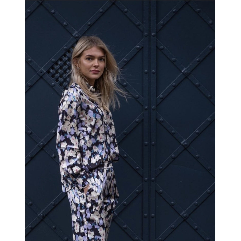 Neo Noir Maze graphic botanic shirt Skjorter og bluser Lavender