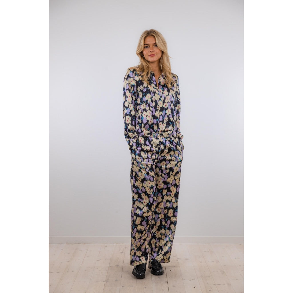 Neo Noir Maze graphic botanic shirt Skjorter og bluser Lavender