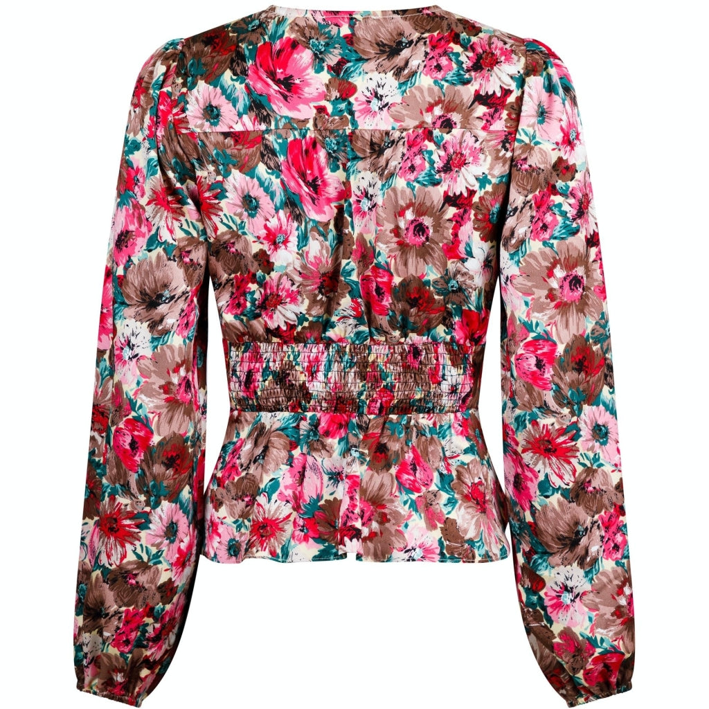 Neo Noir Meryl flower candy blouse Skjorter og bluser Light yellow