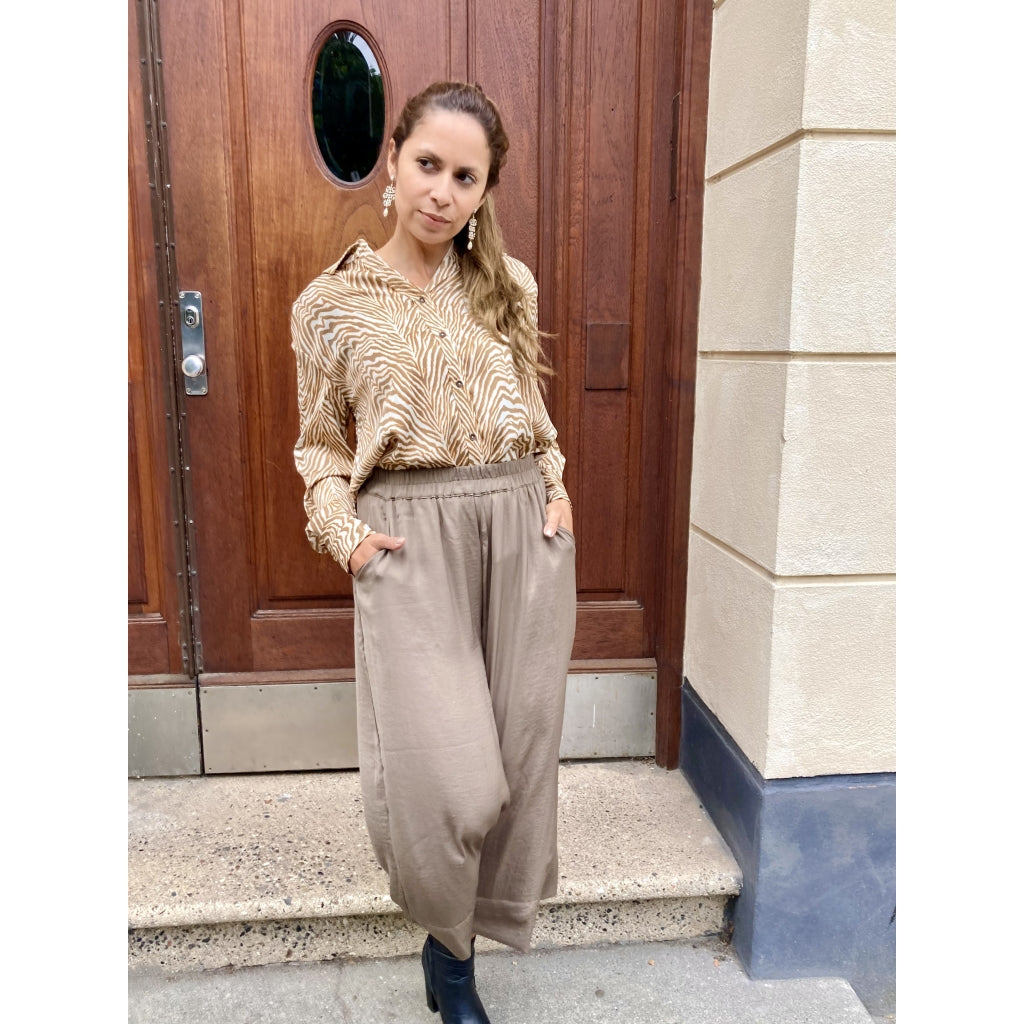 Second Female Minga new trousers Pants Stone green