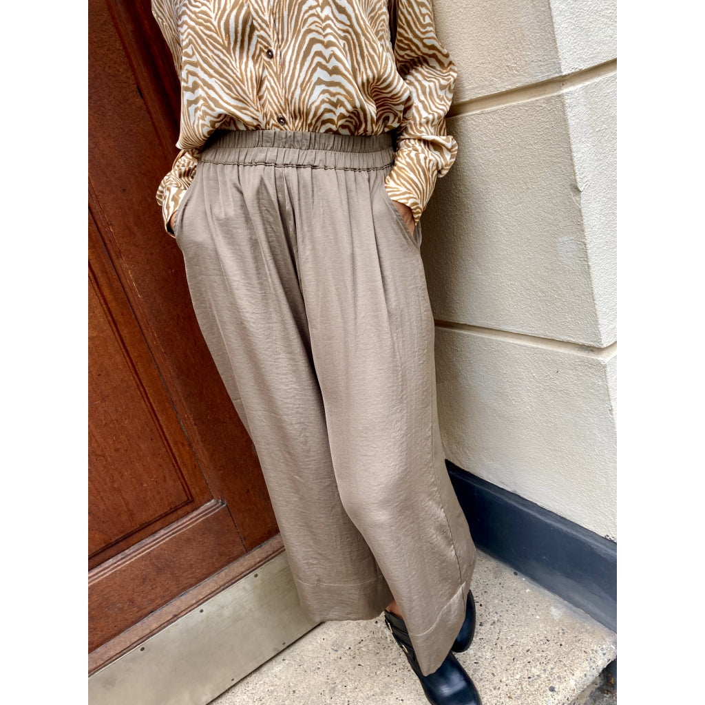 Second Female Minga new trousers Pants Stone green