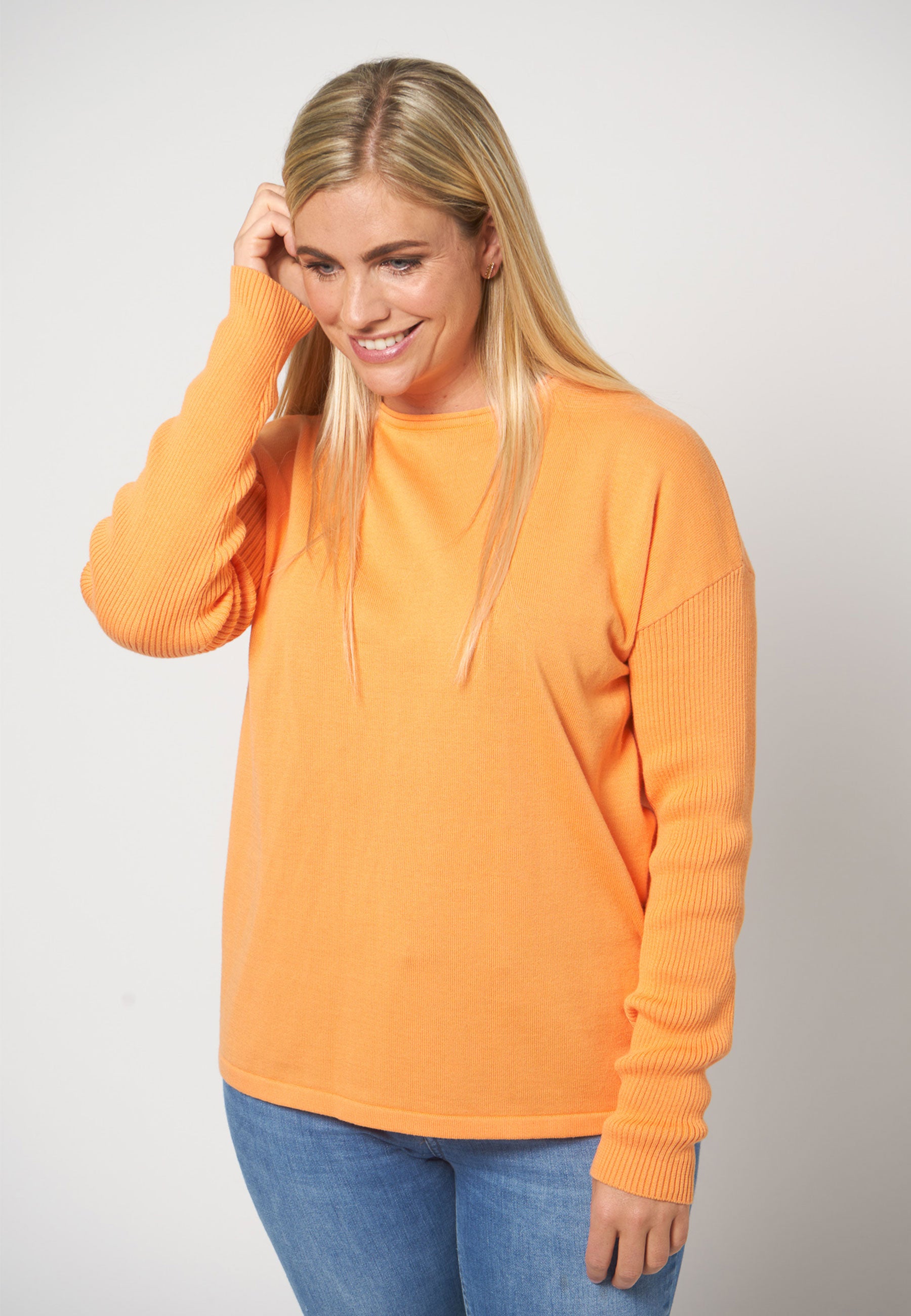 Lind Mist Knit Pullover 370 Mandarin