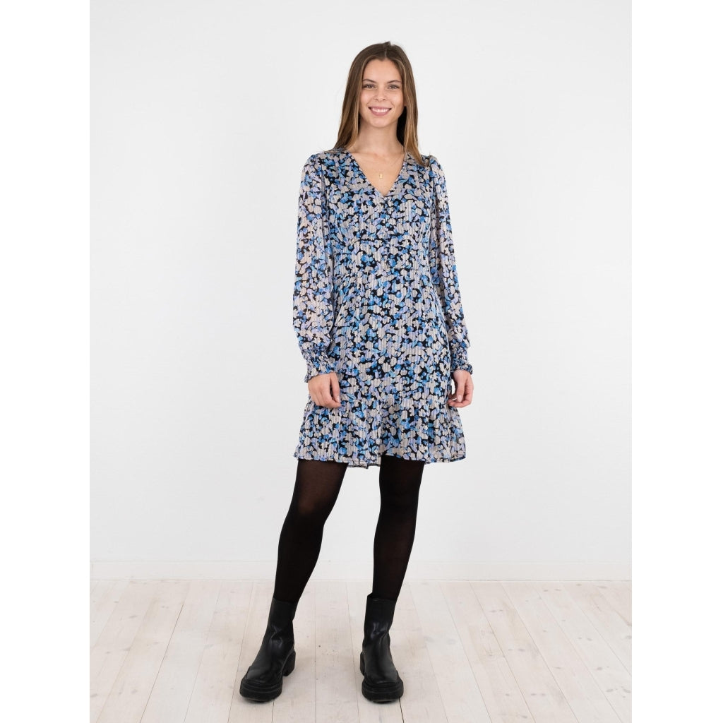 Neo Noir Mitchell moon flower dress Dress Blue