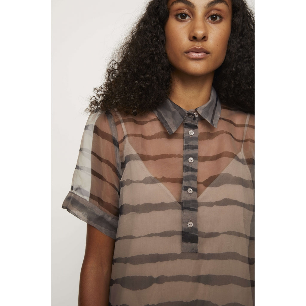 Just Female Moca polo dress Dress Fungi