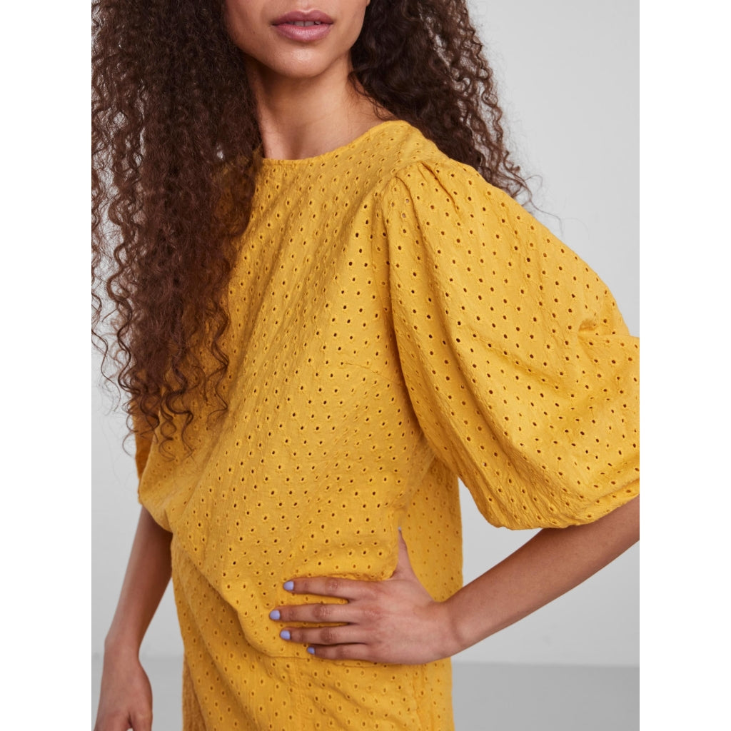 Y.A.S Moni 3/4 top Skjorter og bluser Amber yellow