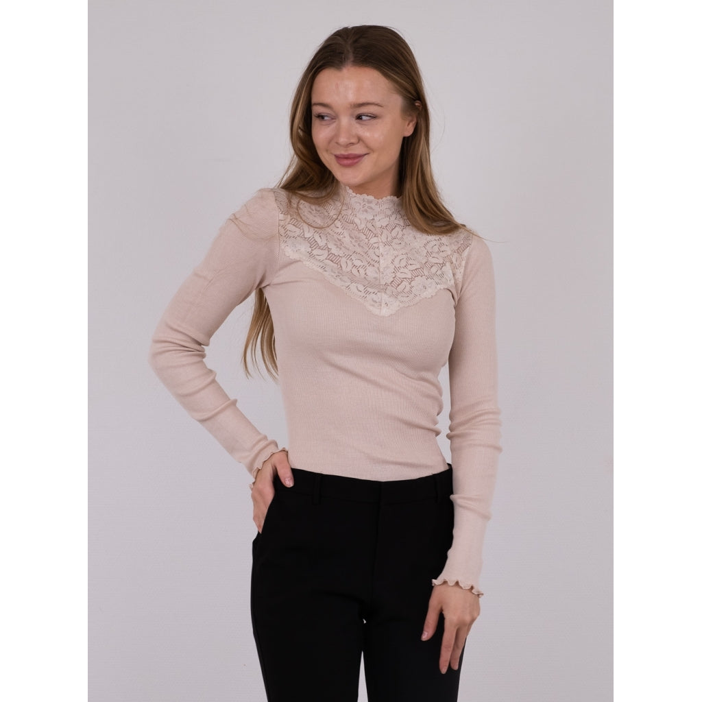 Neo Noir Nete lace blouse Skjorter og bluser Champagne