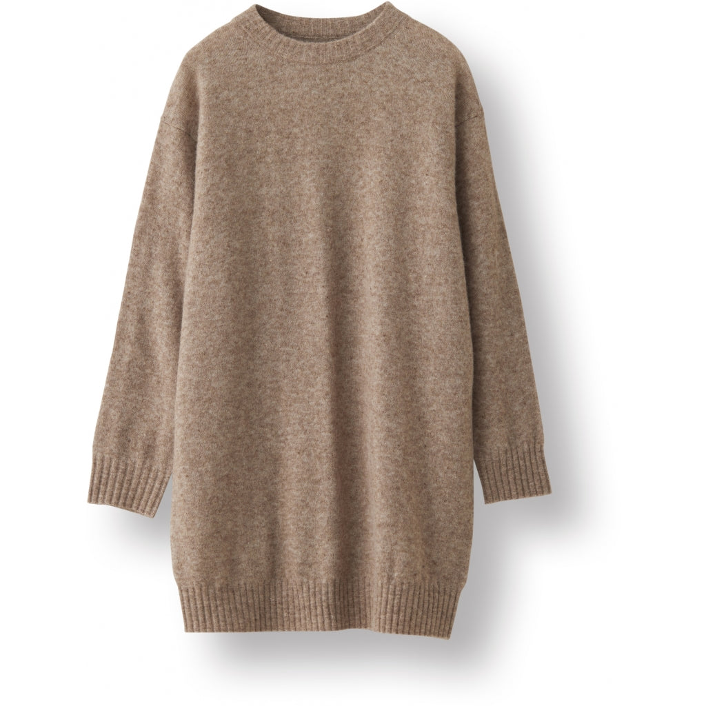 NORR Nordby knit dress Dress Light brown