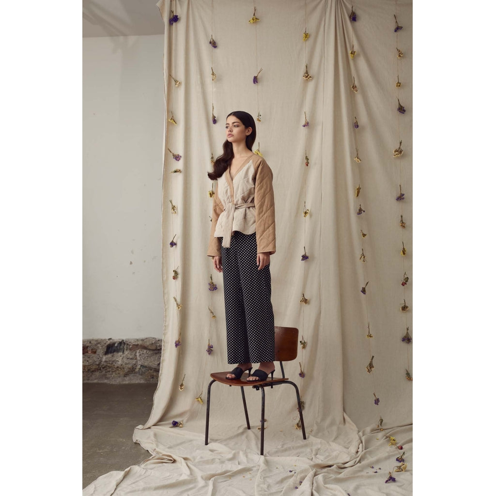 A-View Oda pant Pants Black with white dots