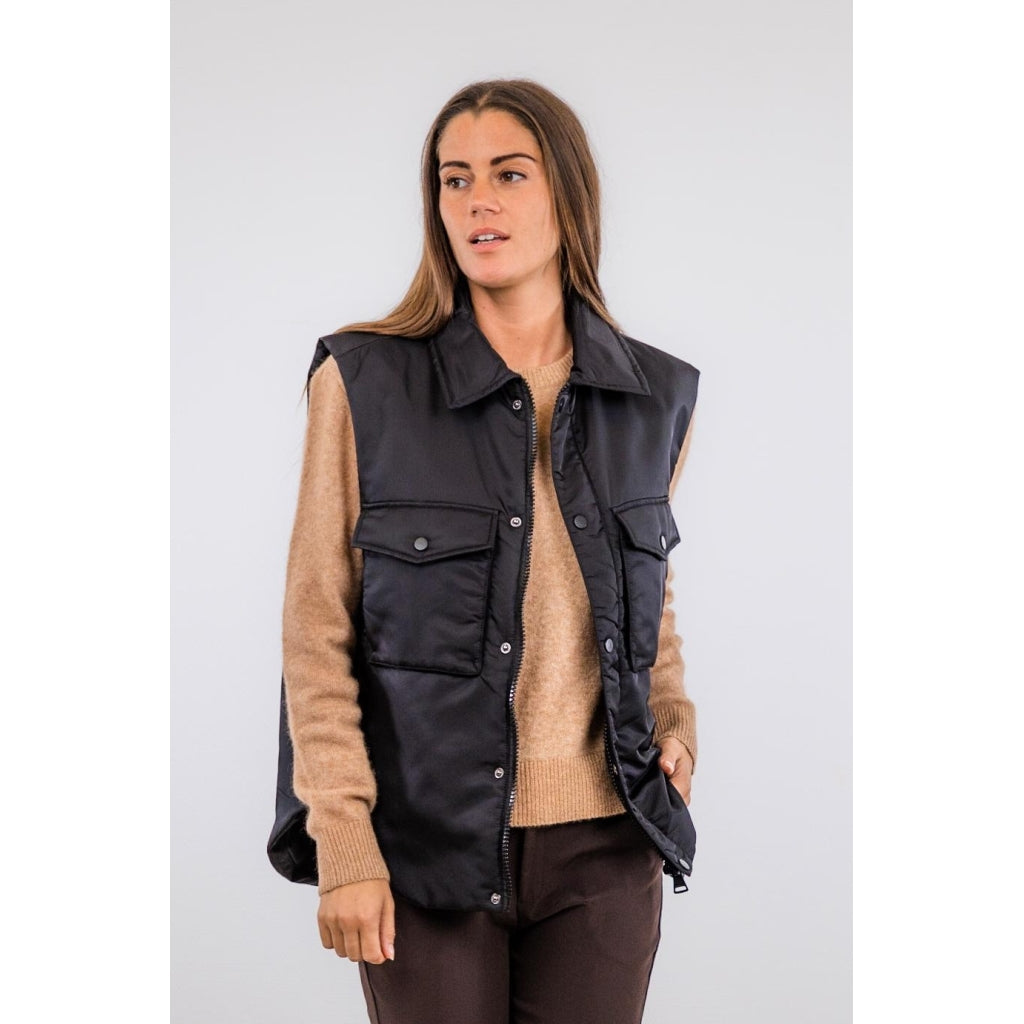 Neo Noir Orlando waistcoat Jacket Black