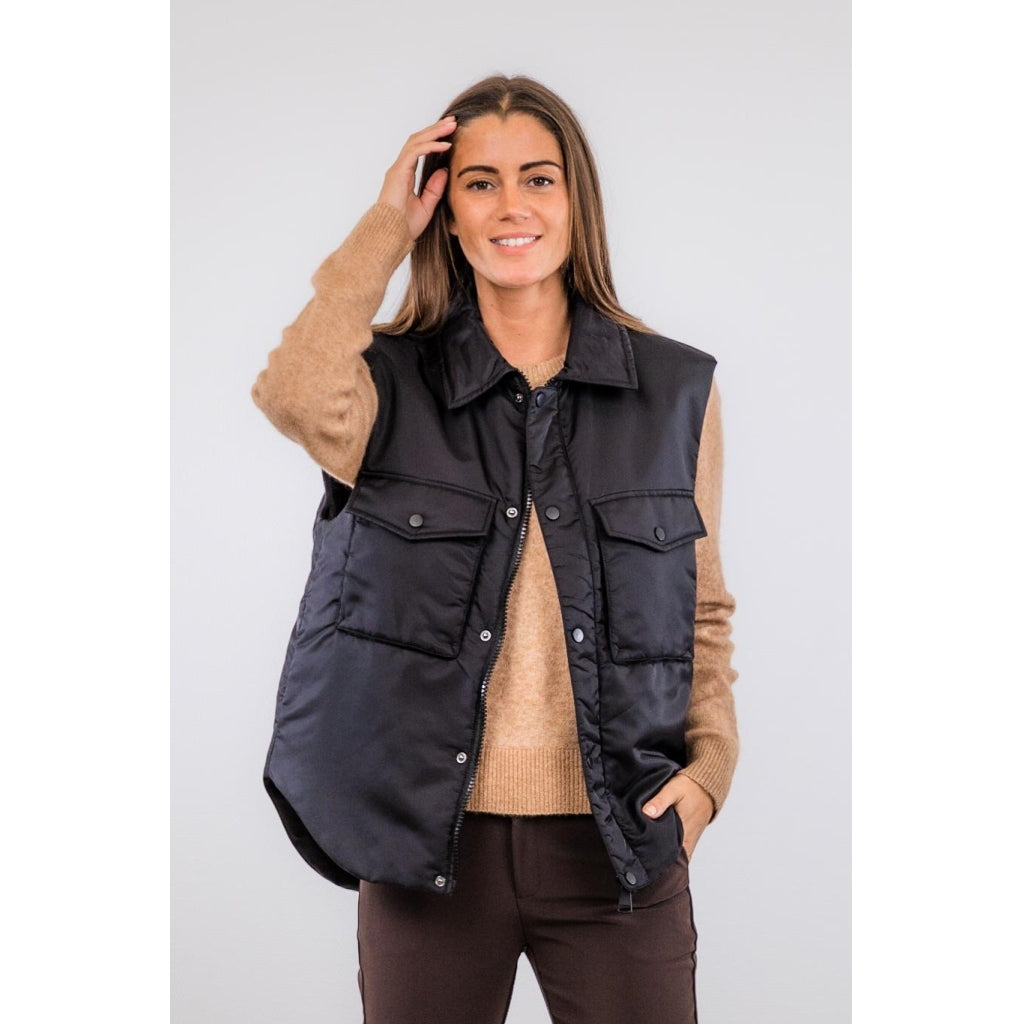 Neo Noir Orlando waistcoat Jacket Black