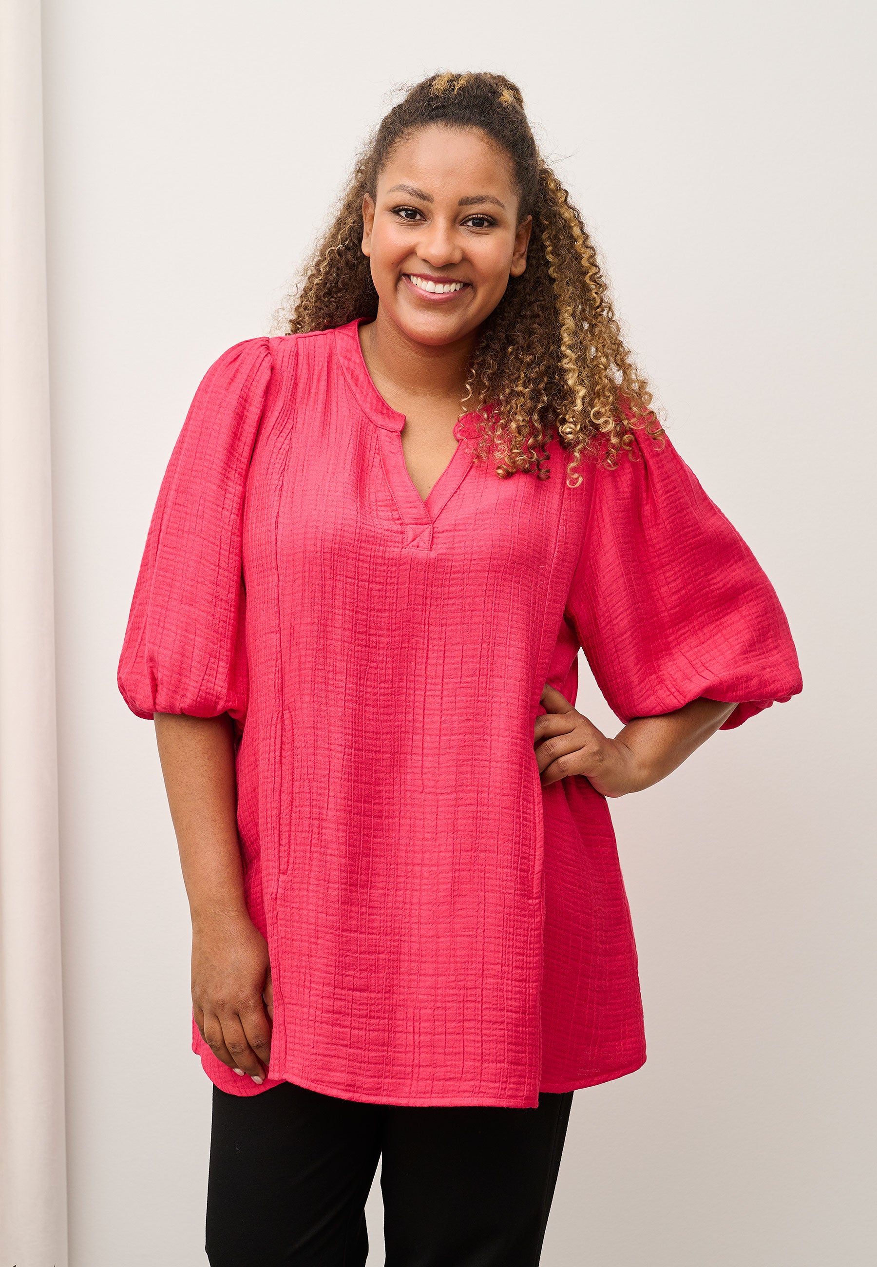 Pont Neuf PNCami Tea Bluser 6500 PINK