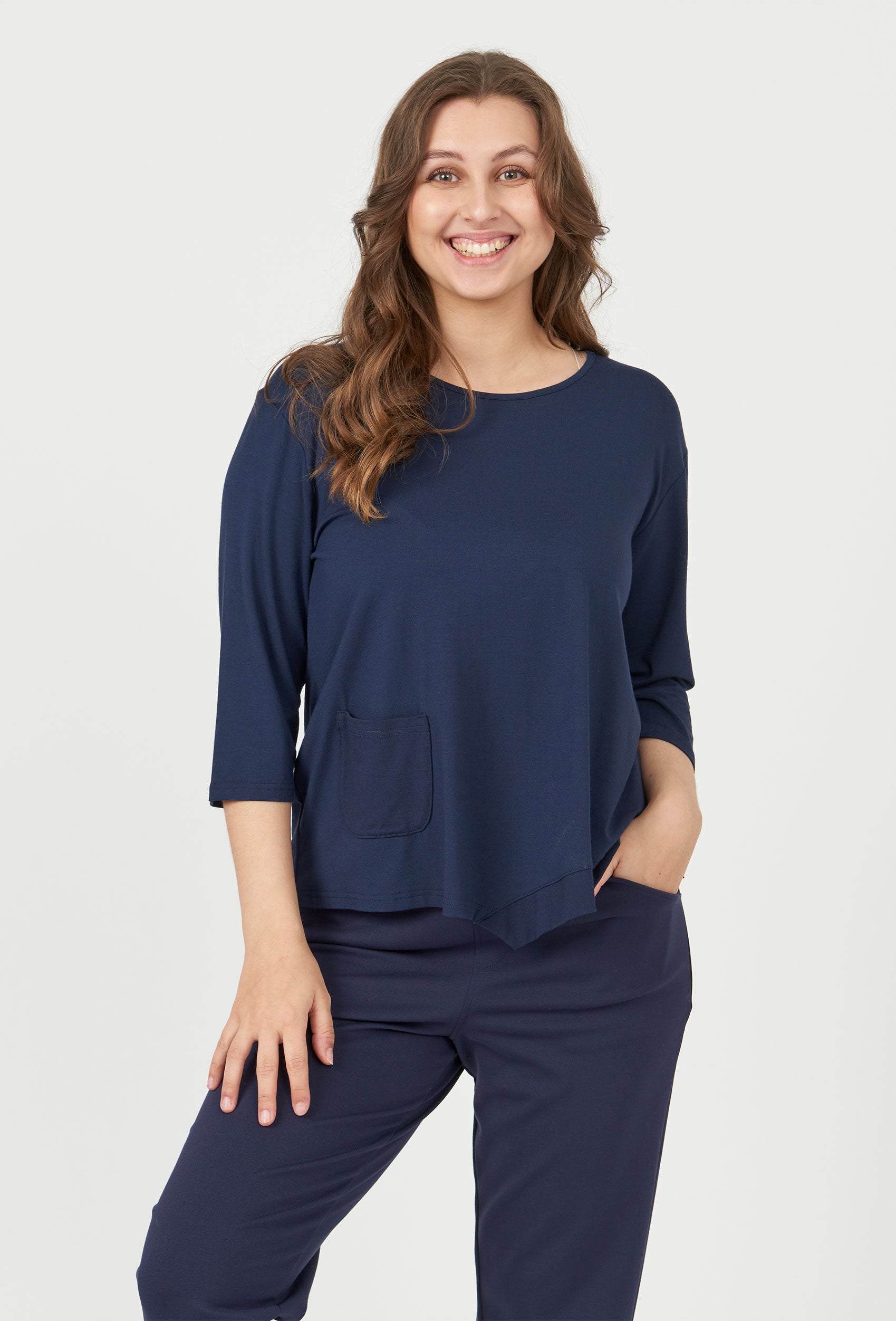 Pont Neuf PNCeleste Bluser 520 Navy