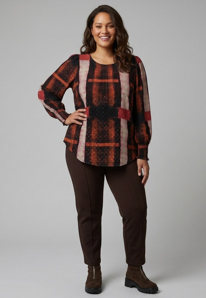 Pont Neuf PNDalvina Bluser 2490 Persian Red