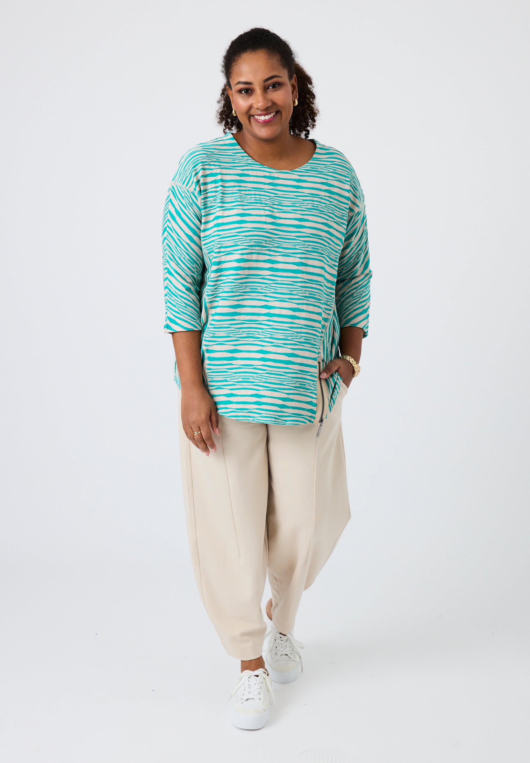 Pont Neuf PNEdiba Bluser 3480 Aqua Green