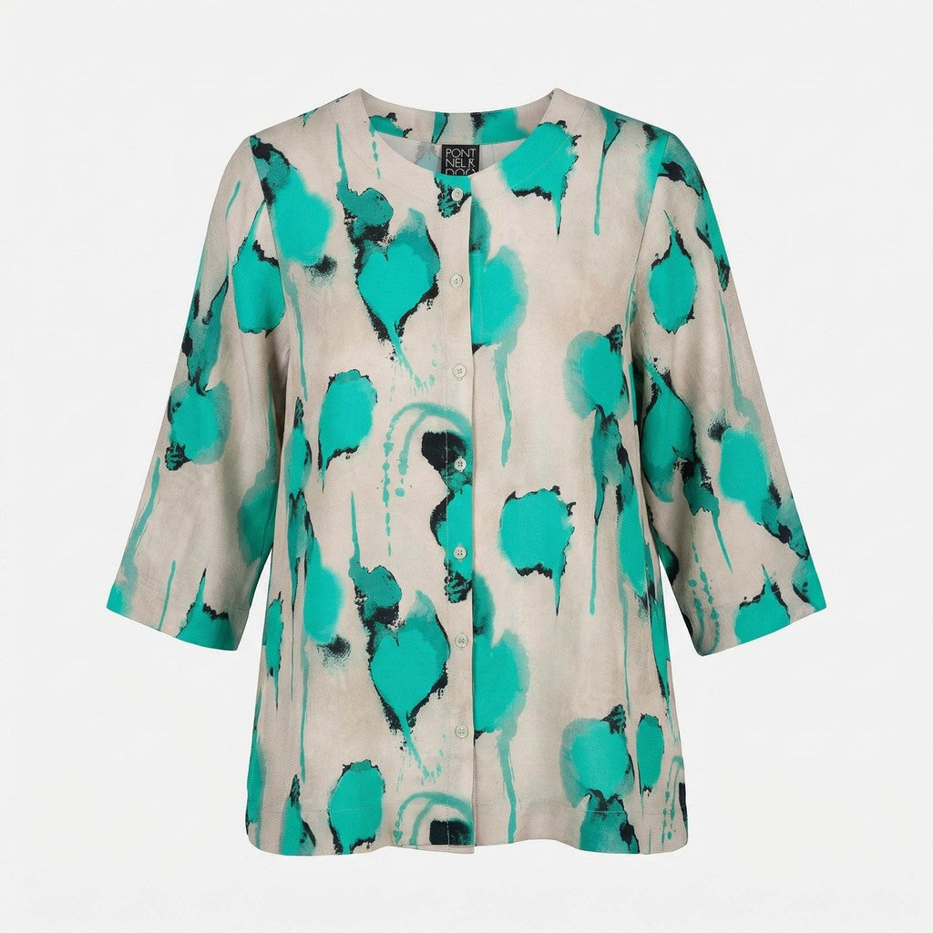Pont Neuf PNErni Bluser 3480 Aqua Green