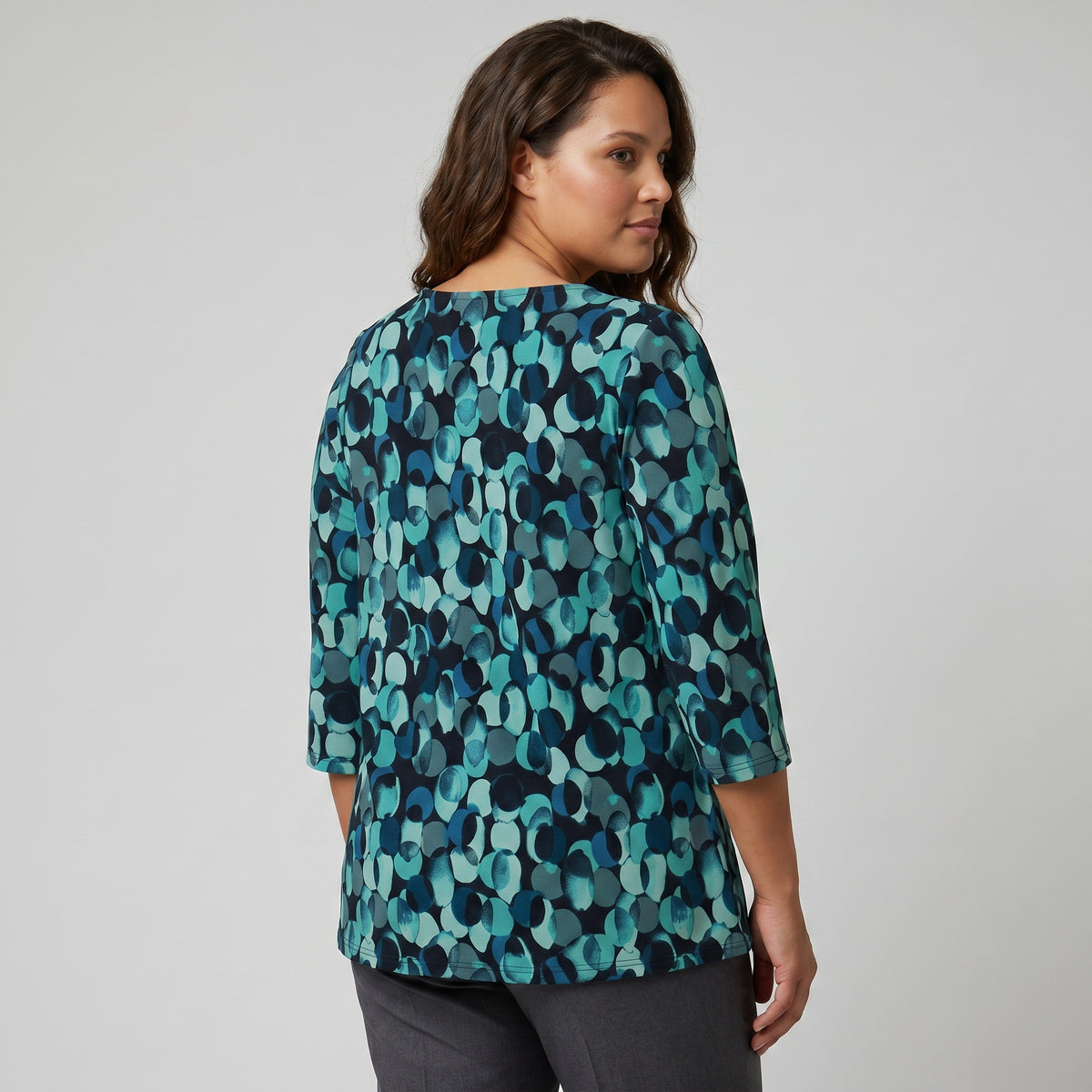 Pont Neuf PNEsme Bluser 5052 Petrol Blue