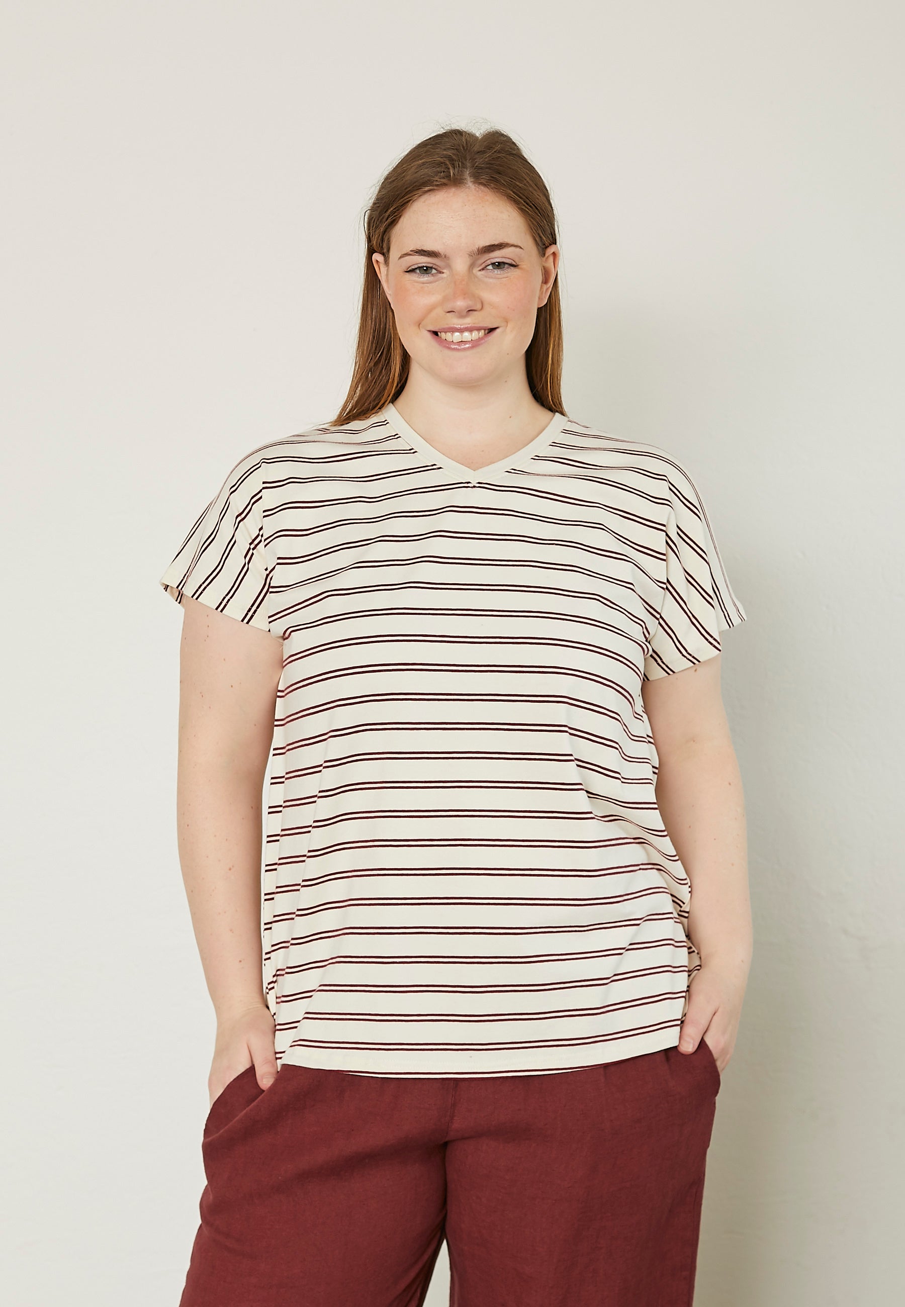 Pont Neuf PNHawi T-Shirt 2999 BORDEAUX RED