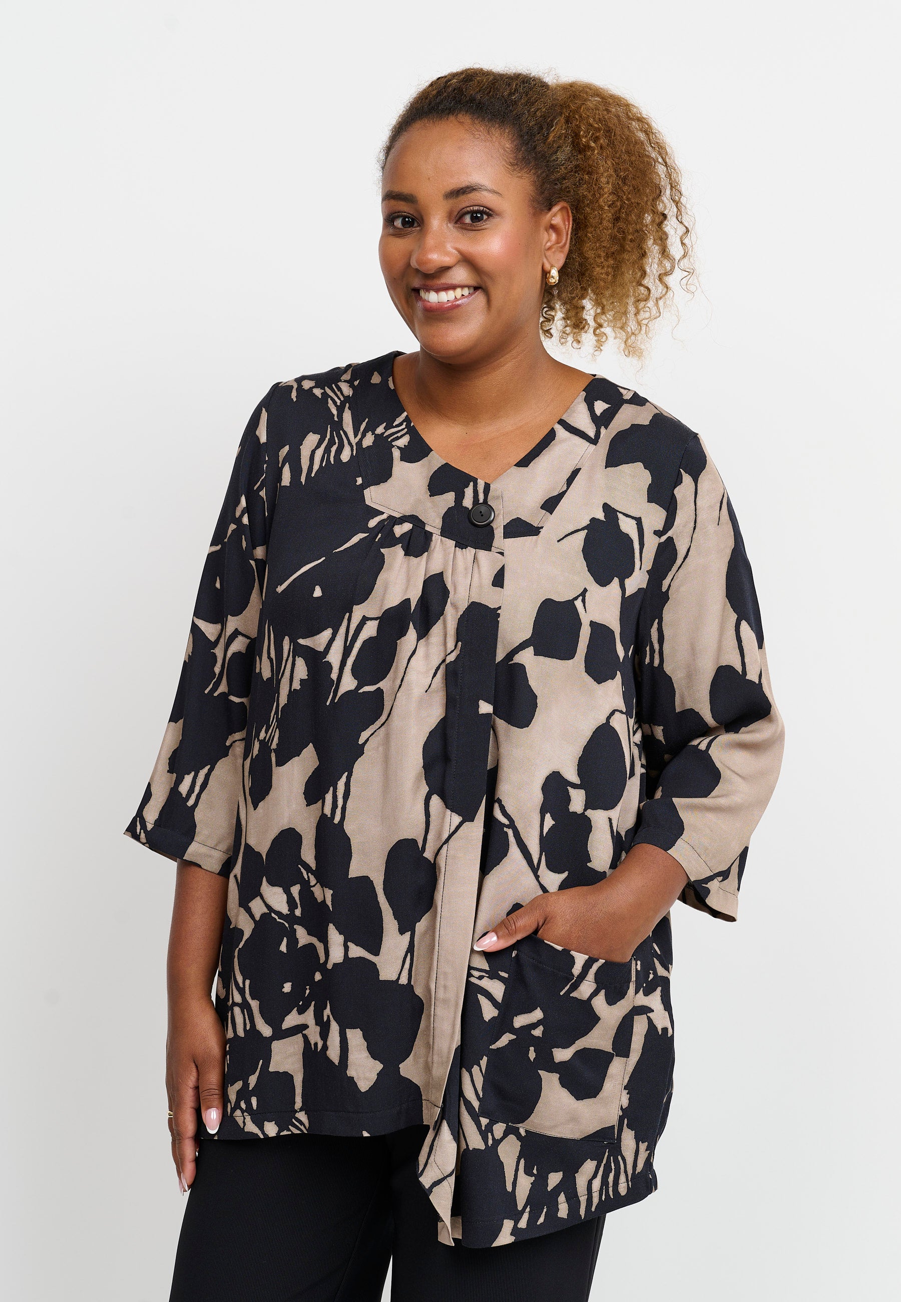 Pont Neuf PNHilma Bluser 1300 Taupe