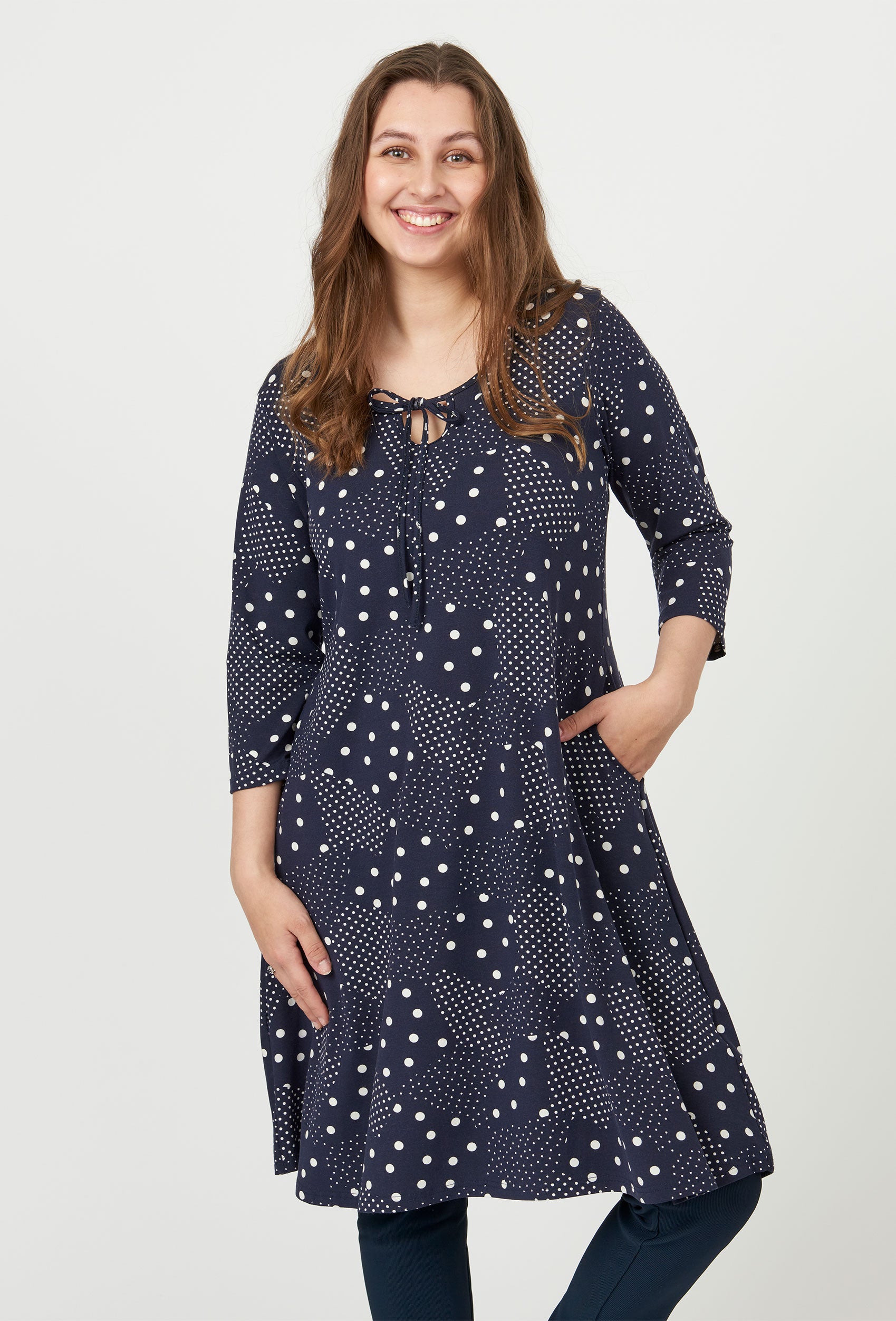 Pont Neuf PNJosefine-Tea Kjoler 520 Navy