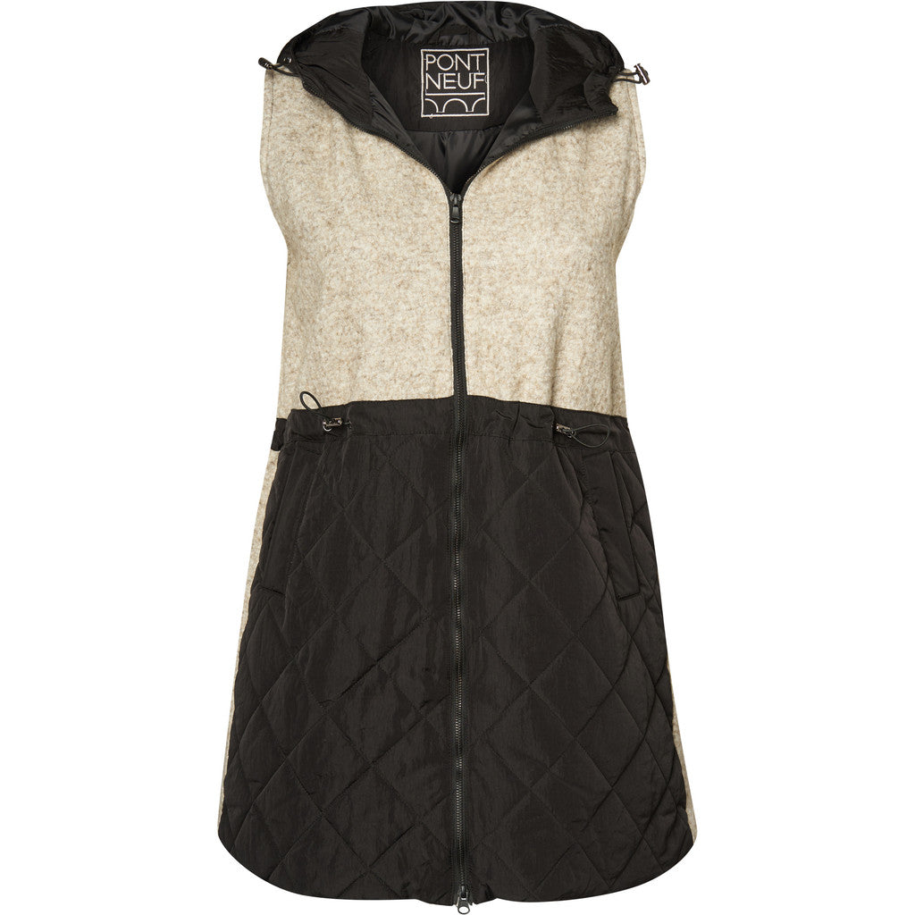 Pont Neuf PNLarna Veste 101 Light Grey melange