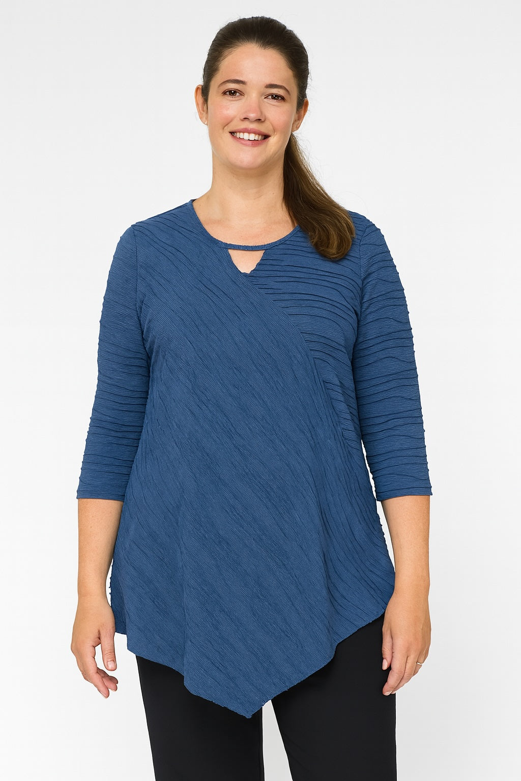 Pont Neuf PNMagrethe Bluser 5260 sky blue melange