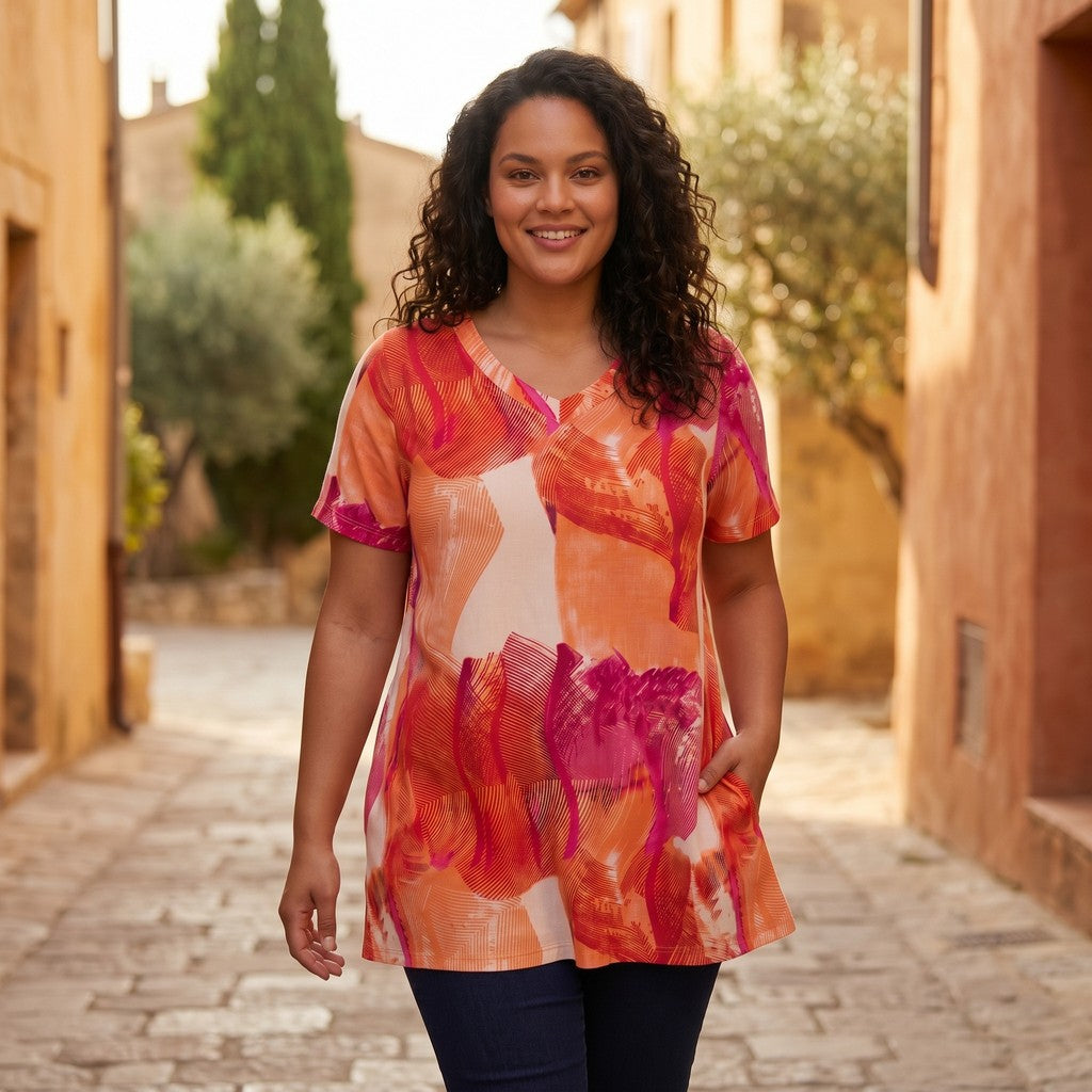 Pont Neuf PNMelina Sia Tunikaer 6450 Fuchsia Pink