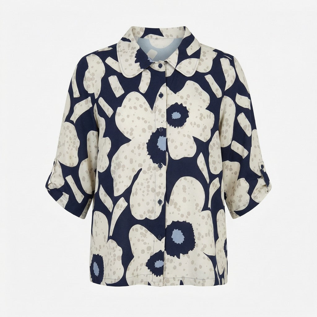 Pont Neuf PNMinna Skjortebluser 5999 NAVY BLUE