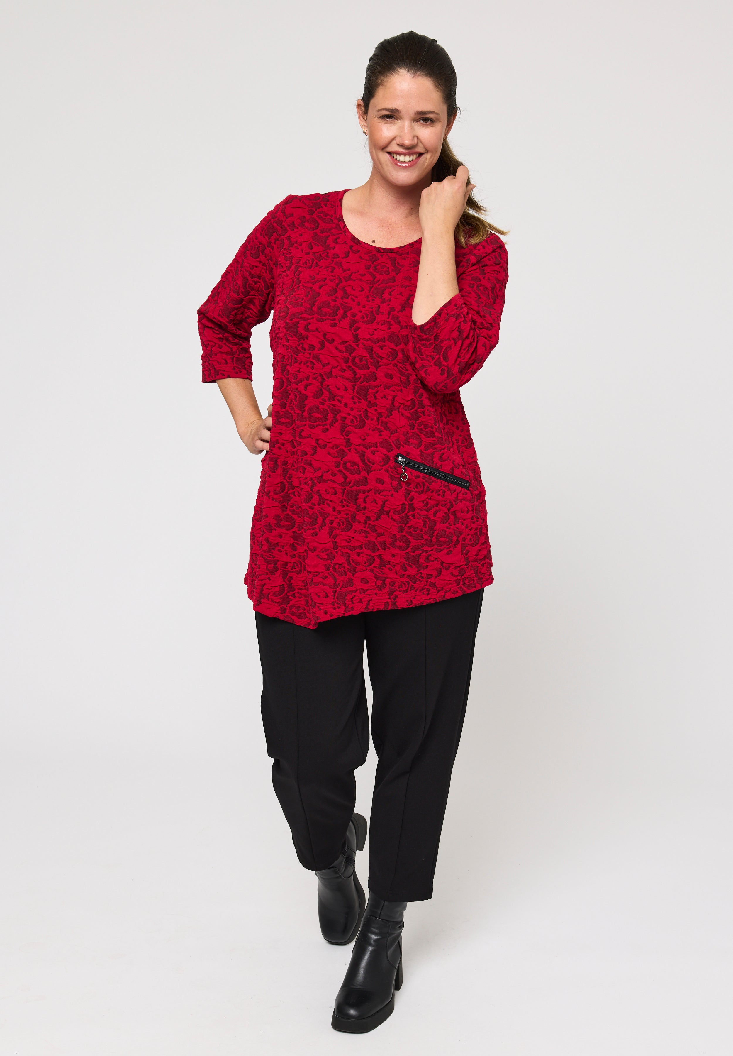 Pont Neuf PNRosalina Bluser 2600 Deep Red