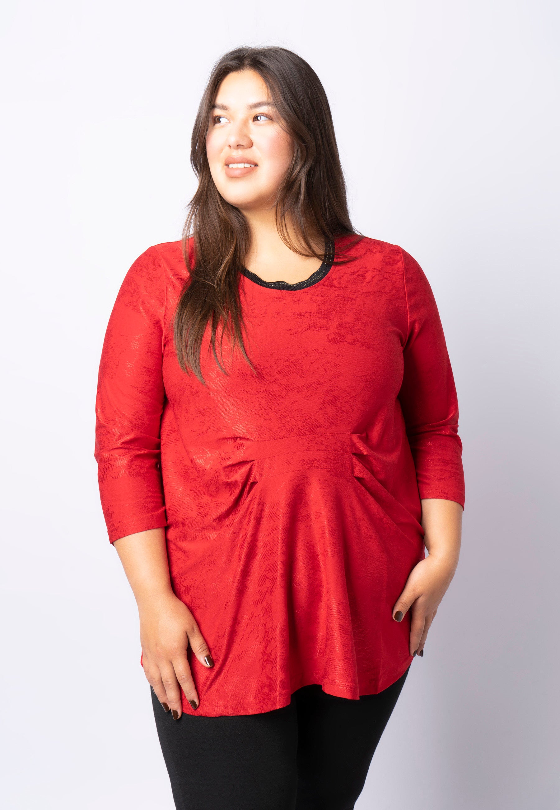 Pont Neuf PNTrine Bluser 354 Warm Red