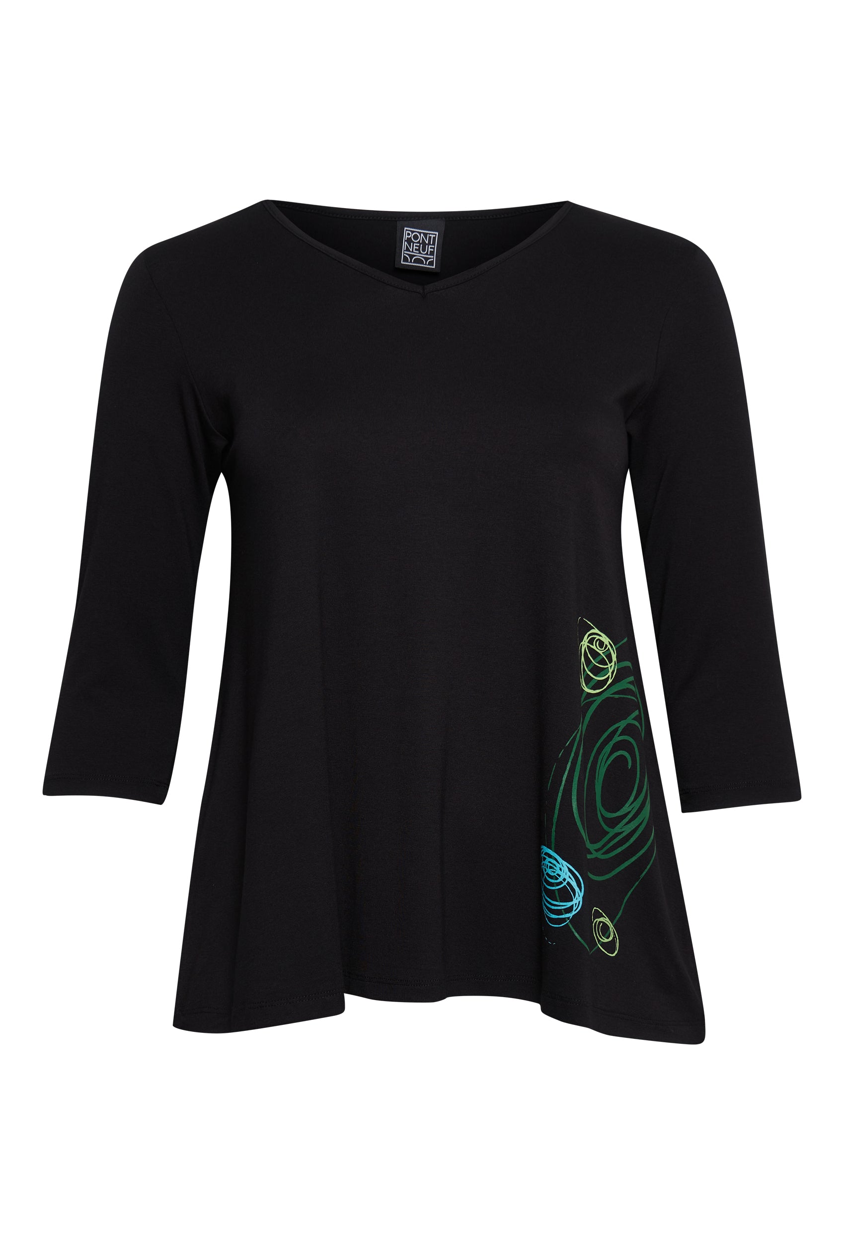 Pont Neuf PNTulle Bluser 074 Bottle Green