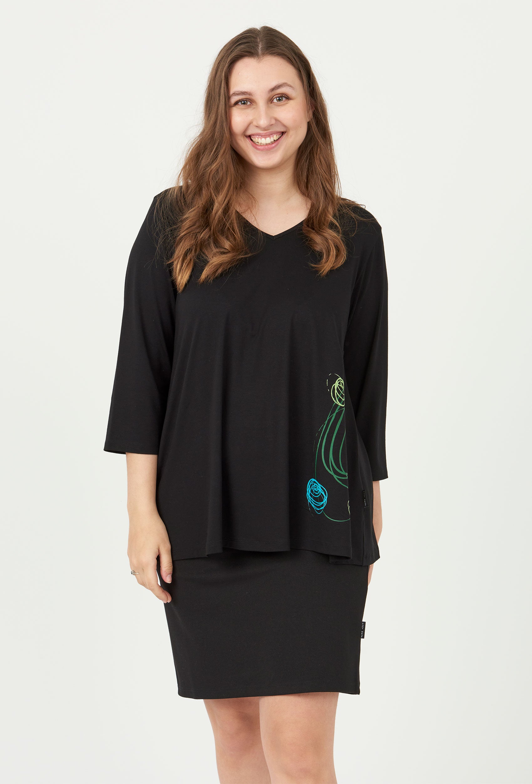 Pont Neuf PNTulle Bluser 074 Bottle Green