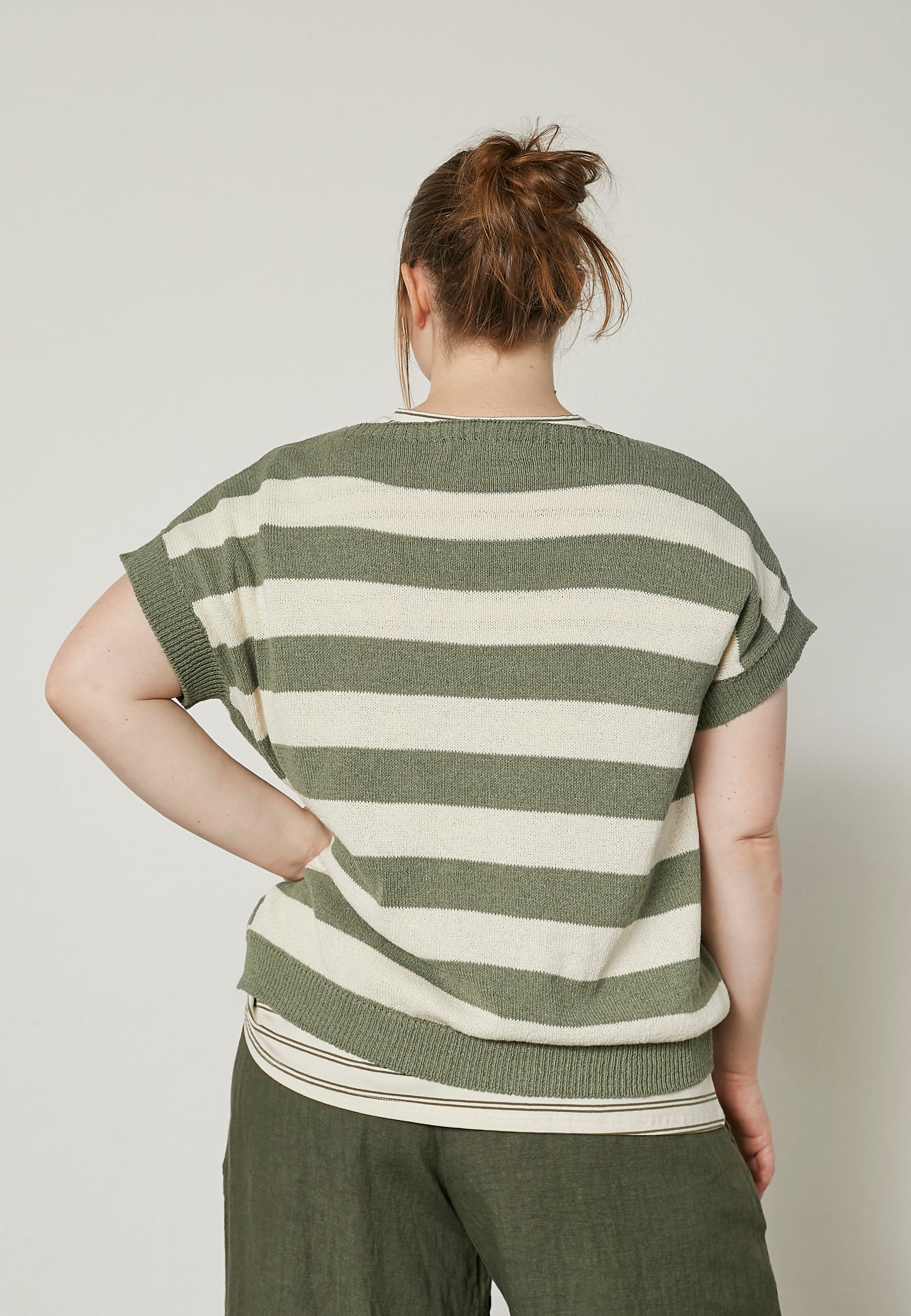Pont Neuf PNYara Knit Pullover 3506 Khaki Green