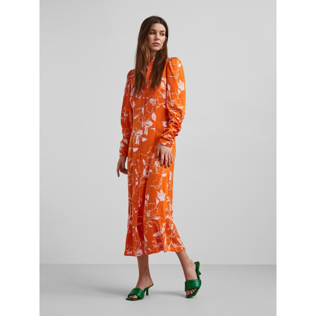 Y.A.S Paris LS long dress Dress Orange ochre