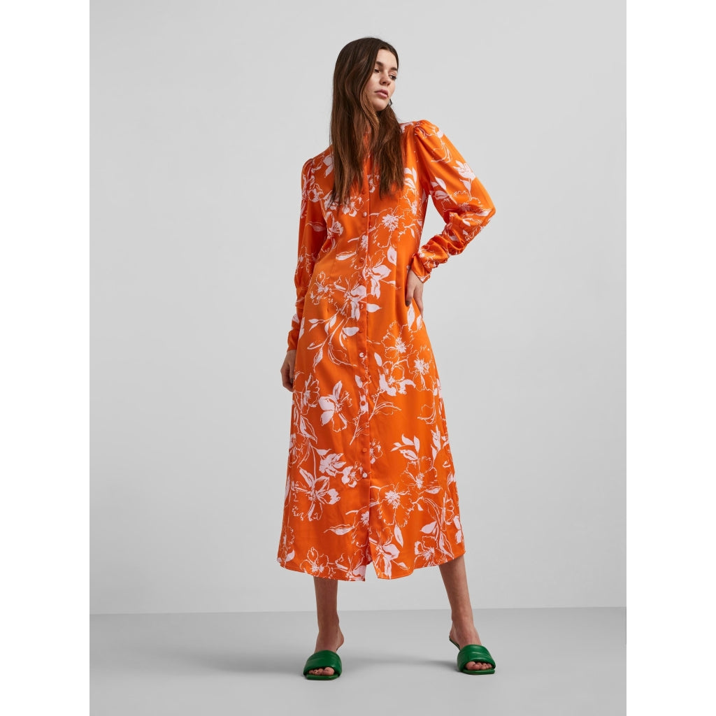 Y.A.S Paris LS long dress Dress Orange ochre