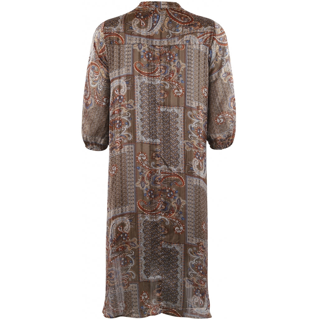 Continue Perle long paisley dress Dress Burned paisley