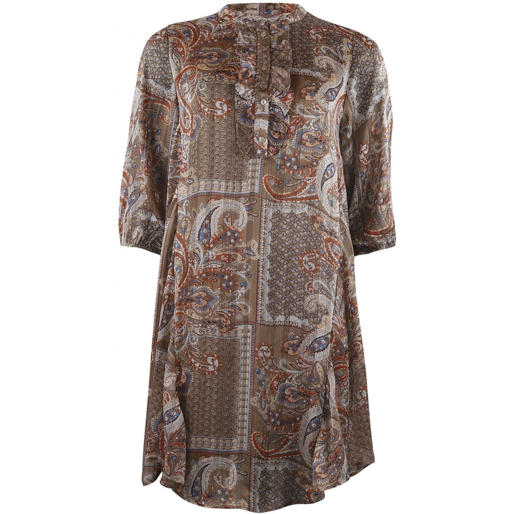 Continue Perle long paisley dress Dress Burned paisley