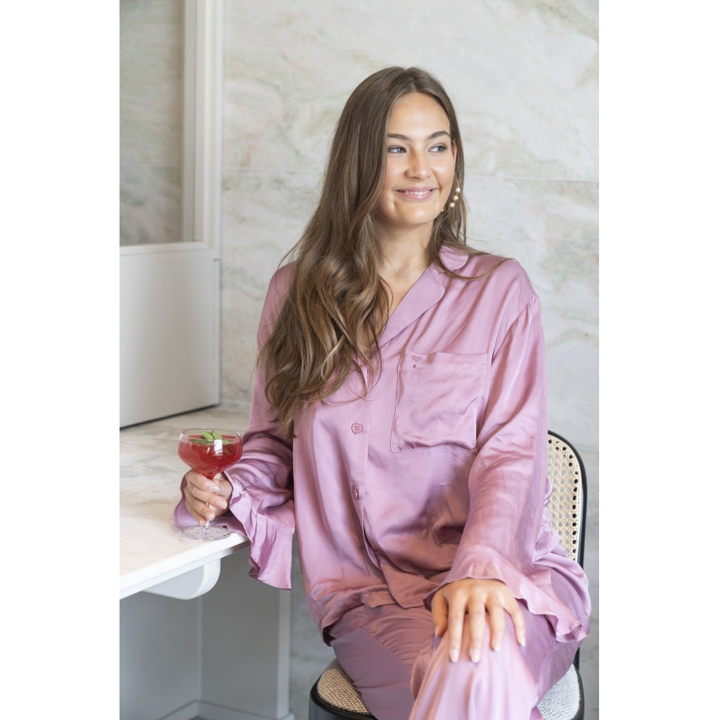 Cozy by JZ Pywowmas shirt Sleepwear Orchid haze