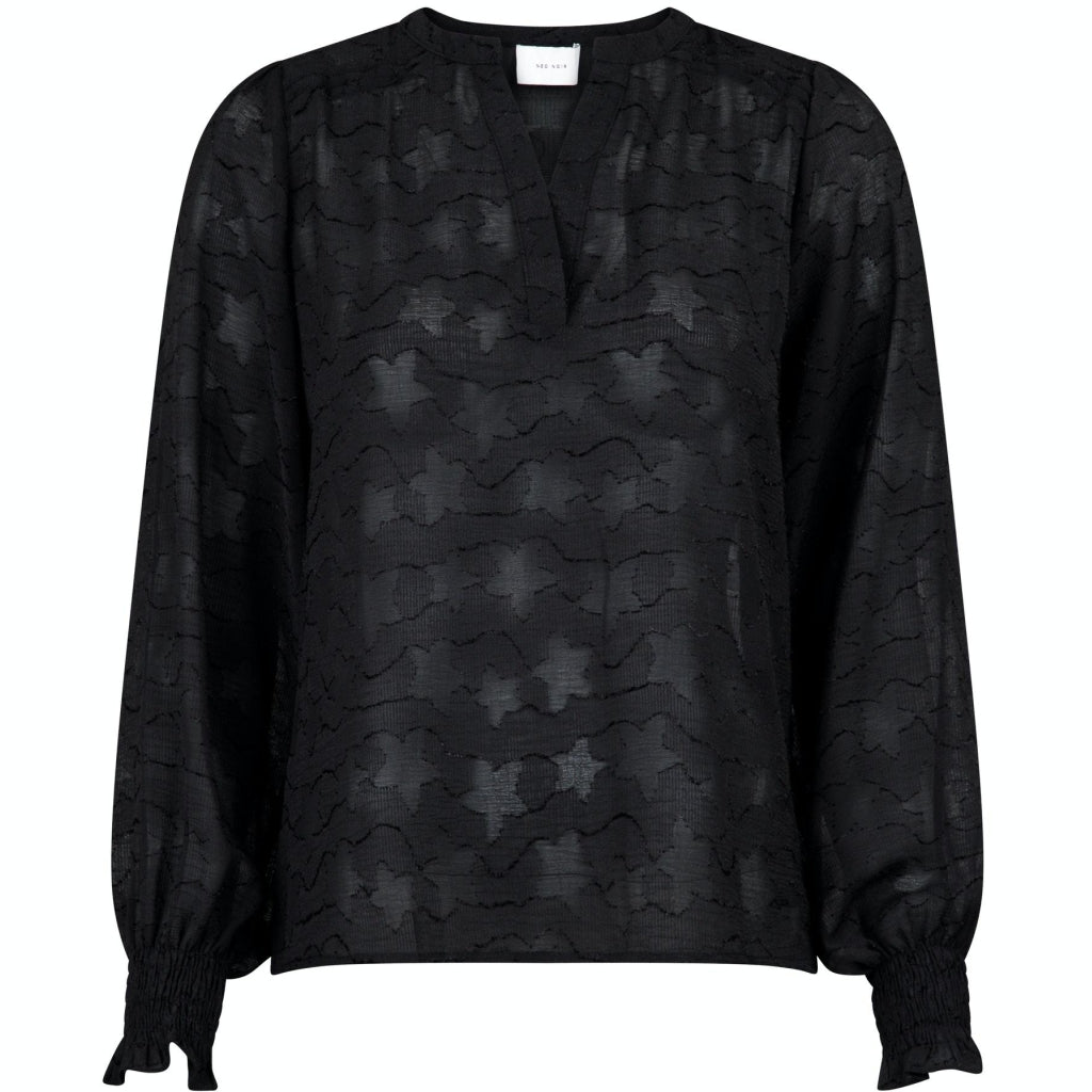 Neo Noir Rhia burnout blouse Skjorter og bluser Black