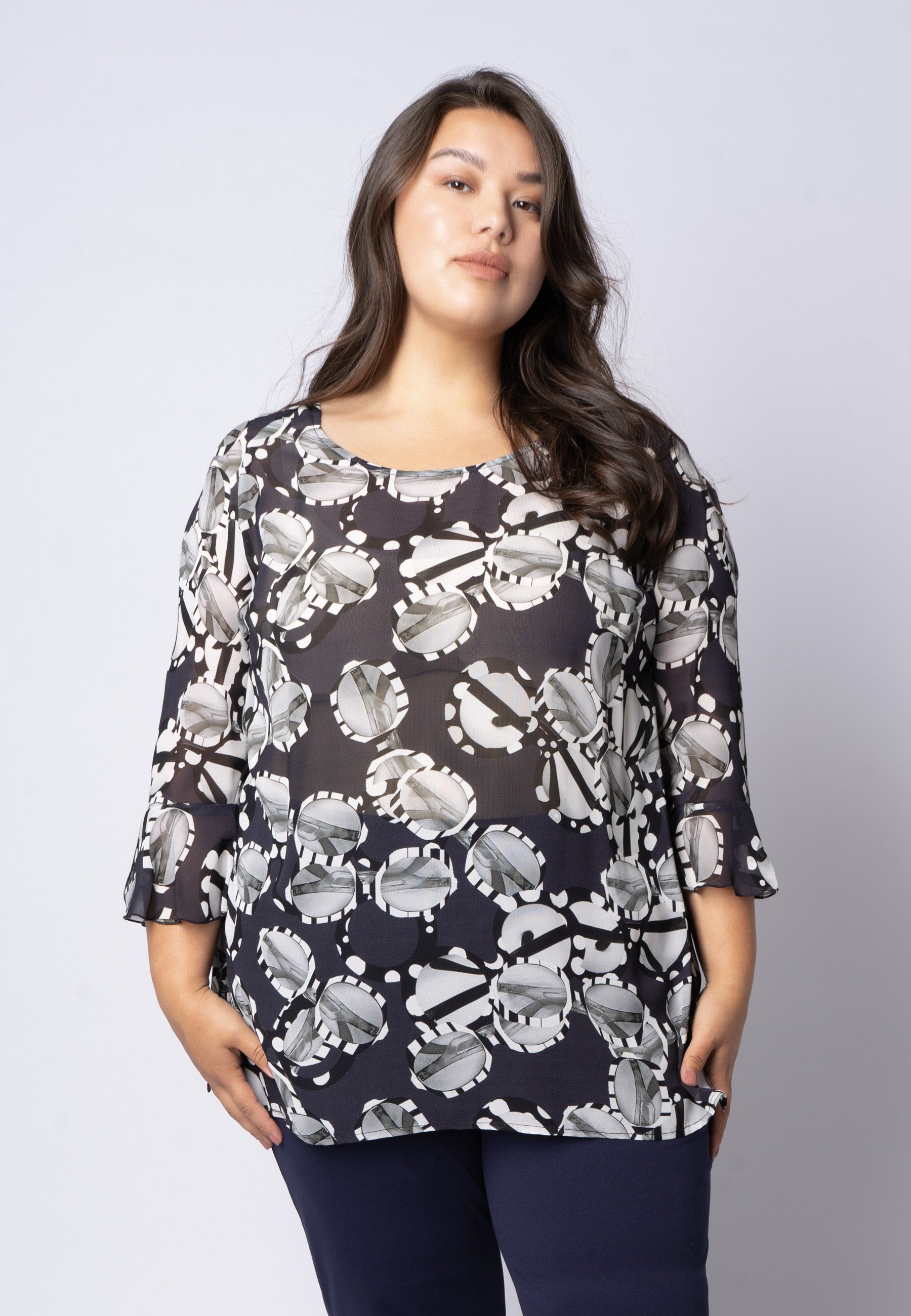 Sempre Piu SEBlouse - H Bluser 020 Navy