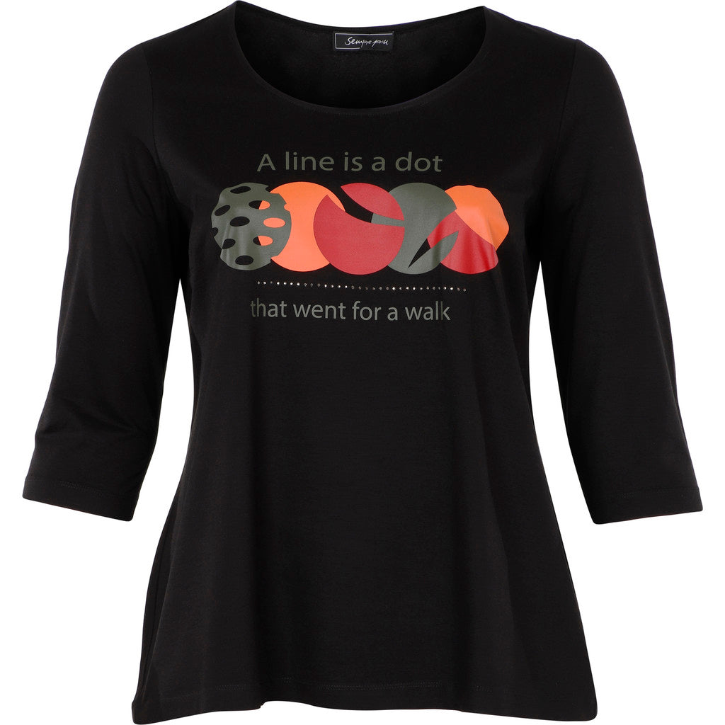 Sempre Piu SEFreya T-Shirt 010 Black