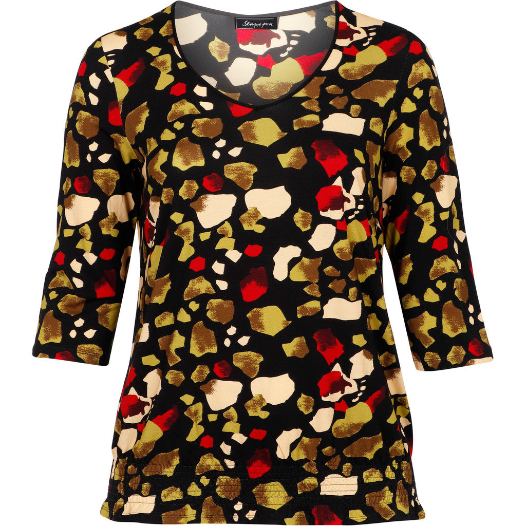 Sempre Piu SEIsobelle T-Shirt 033 Olive Night