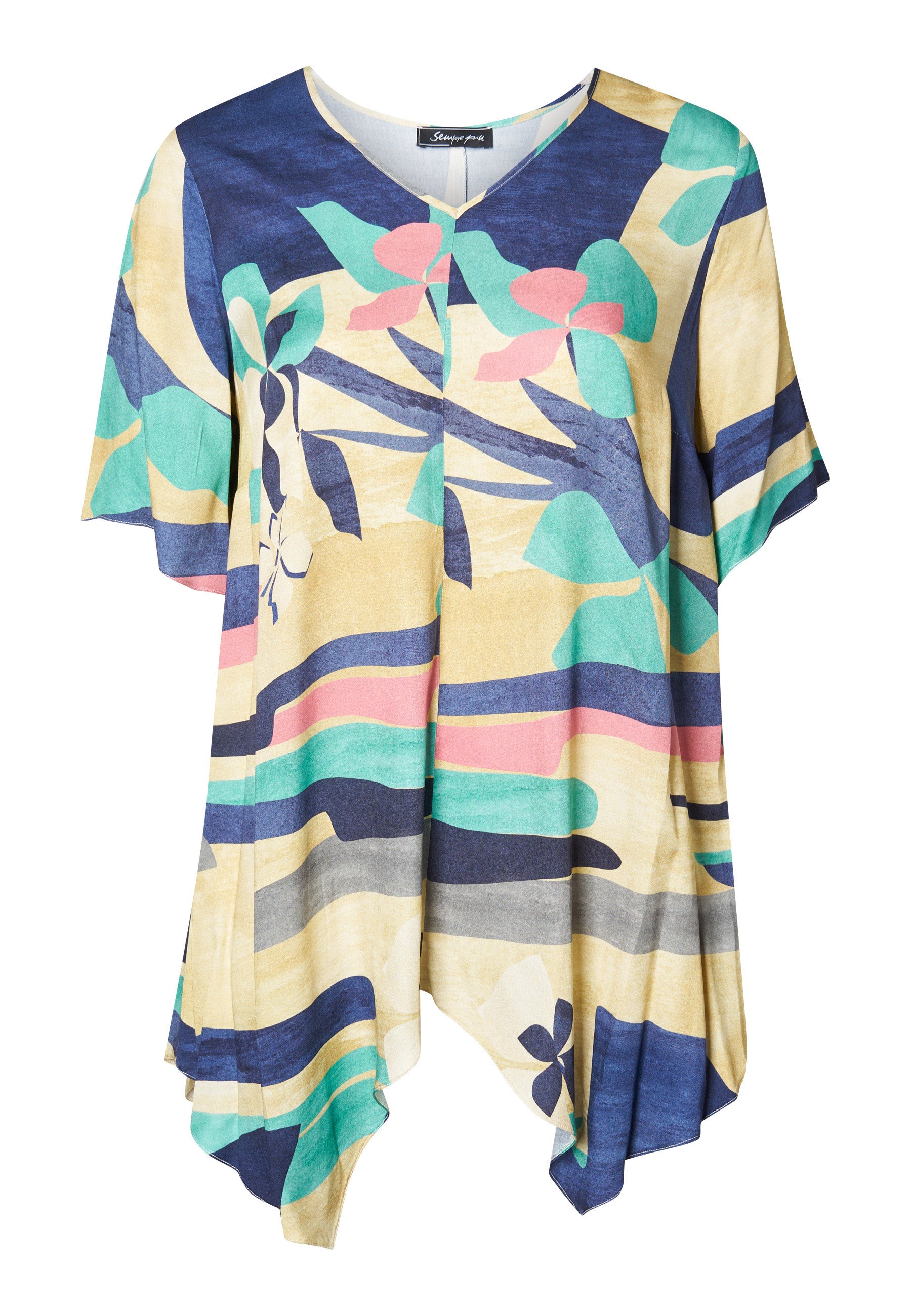 Sempre Piu SEKamilla Bluser 5850 Deep Blue